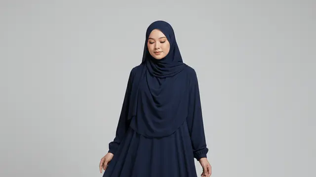 Model Gamis Simpel untuk Pinggul Besar yang Elegan by Gemini