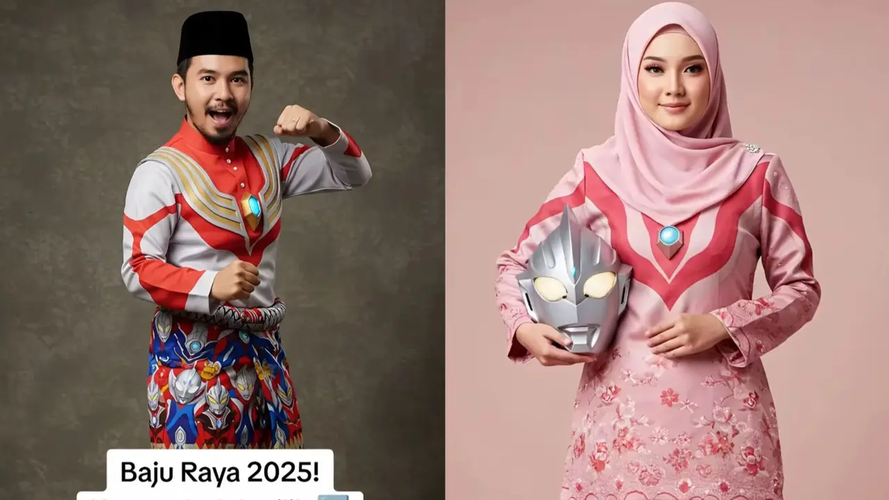 Baju Raya terinspirasi tokoh Ultraman viral di media sosial @nabiu_rahman