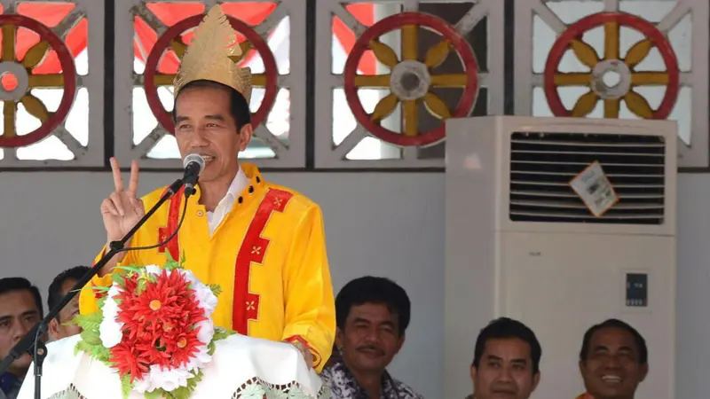 Jokowi di Nias