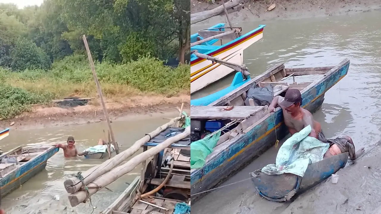 Nelayan Pencari Udang Rebon di Lampung Selatan Dikejutkan Temuan Mayat Pria Mengambang di Pesisir Pantai