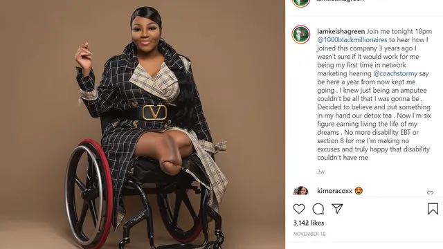 Keisha Green Keisha Green dengan kaki amputasi