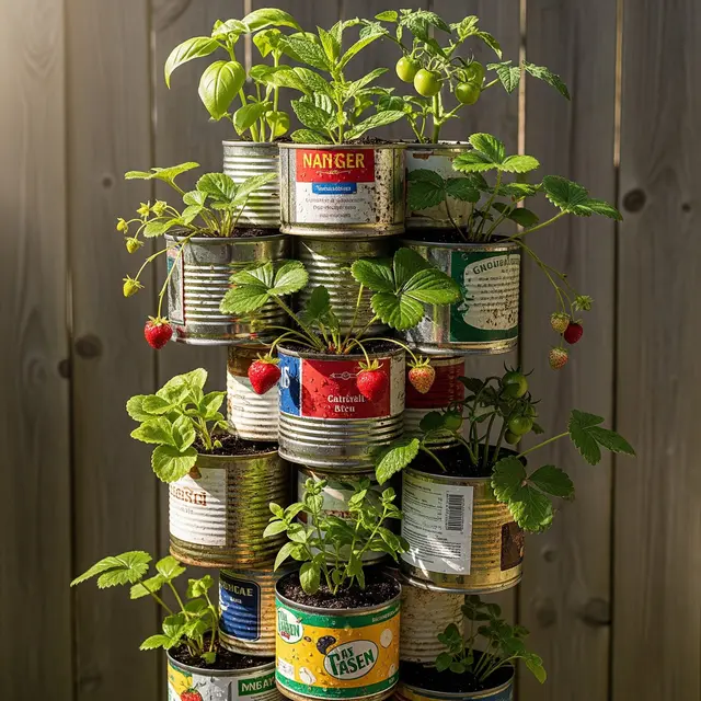 Ide Kreatif Kebun Buah dari Barang Bekas Lebaran