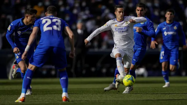 Foto: Real Madrid Dipermalukan Getafe, Barcelona Menang Tipis atas Real Mallorca di Liga Spanyol