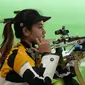 Vidya Rafika Rahmatan Toyyiba saat mentas di Olimpiade Tokyo 2020. (NOC Indonesia)