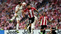 Real Madrid harus puas bermain 1-1 kontra Athletic Bilbao pada laga pekan keempat La Liga Spanyol, di Estadio San Mames, Sabtu (15/9/2018) malam WIB. (AP Photo/Alvaro Barrientos)