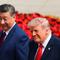 Presiden China Xi Jinping dan Presiden Amerika Serikat Donald Trump saat bertemu di Beijing pada Kamis (14/5/2026). (Dok. Tangkapan layar video AP)