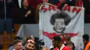 Menit ke-70, Mohamed Salah menggandakan keunggulan sekaligus memastikan kemenangan Liverpool atas Brentford. (AP Photo/Rui Vieira)