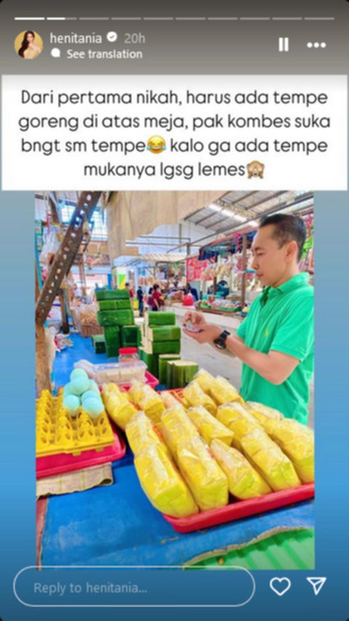 Heni Tania Ungkap Sang Suami Kombes Slamet Riyadi Kegemarannya Makan Tahu Tempe