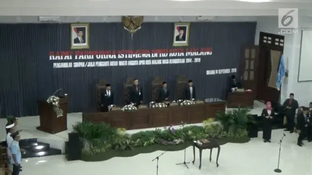 VIDEO: Pelantikan Pergantian Anggota DPRD Malang
