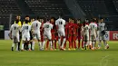 Laga persahabatan Indonesia U-23 vs Republik Dominika di Stadion Utama Gelora Bung Karno, Kamis (15/5/14). (Liputan6.com/Andrian M Tunay)