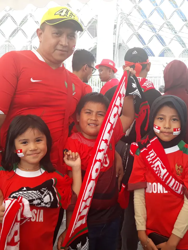 Suporter Timnas Indonesia U-23 Asian Games 2018