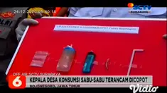 Polisi kembali menangkap pelaku yang sedang berpesta sabu-sabu, salah satunya JA yakni Kepala Desa Gunungsari, Bojonegoro, Jawa Timur. Untuk mempertanggungjawabkan perbuatannya, ia terancam hukuman 4 hingga 12 tahun penjara, dan denda pidana.