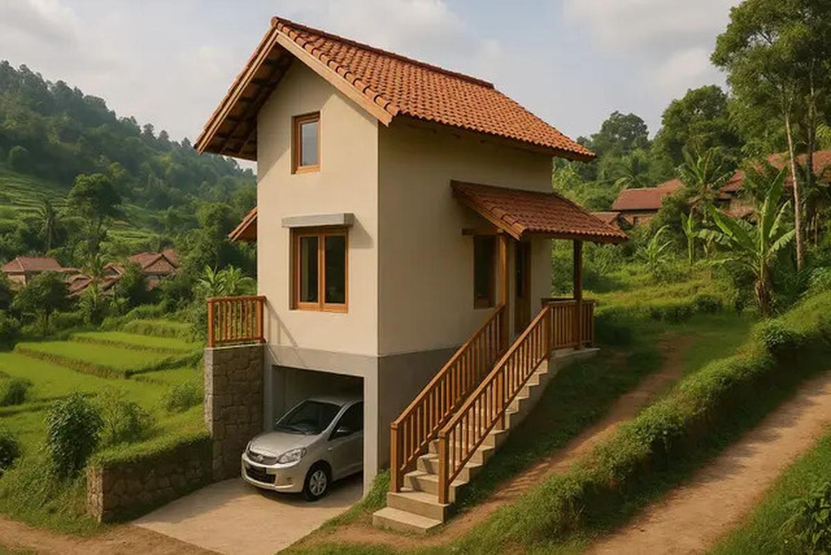 7 Model Rumah Lebar 6 Meter 2 Lantai di Desa, Nyaman dan Aman saat Dikunjungi Cucu dari Kota