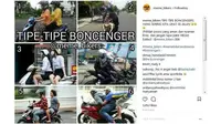 Meme Otomotif Pekan Ini: Tipe-Tipe Boncenger, Kamu Termasuk yang Mana?