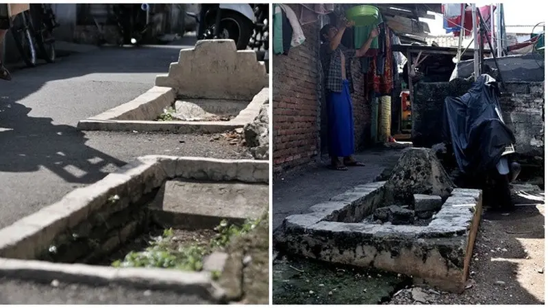 6 Potret Makam di Pinggir Gang yang Viral, Tersebar di Tengah Perkampungan