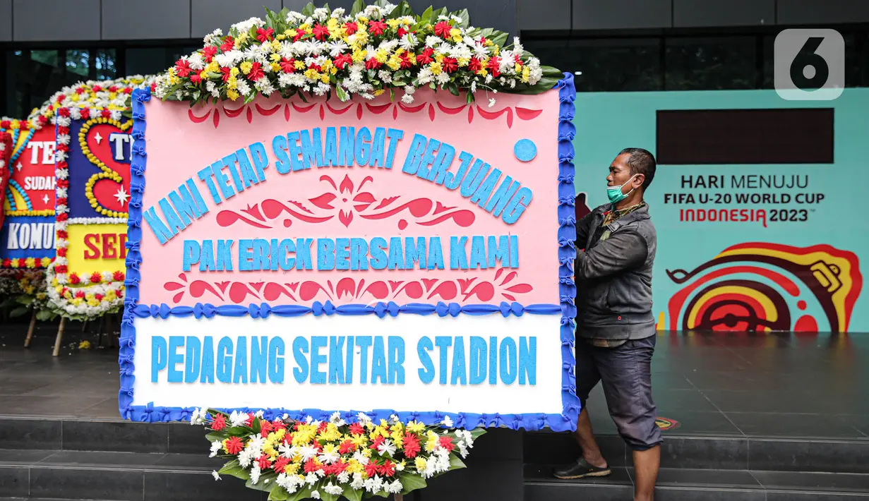 FIFA mengumumkan pembatalan Piala Dunia U-20 2023 di Indonesia pada Rabu (29/3/203). (Liputan6.com/Faizal Fanani)