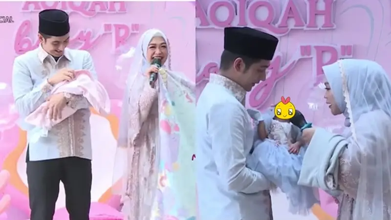 11 Momen Aqiqah Anak Ria Ricis dan Teuku Ryan, Umumkan Nama Sang Putri