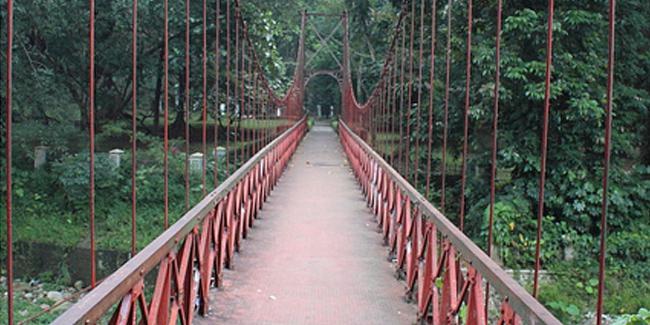 Melewati jembatan di Kebun Raya Bogor bisa bikin putus/Courtesy Flickr.com/dito