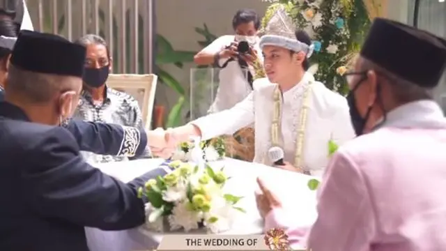 7 Potret Akad Nikah Dinda Hauw dan Rey Mbayang, Bernuansa Adat Palembang