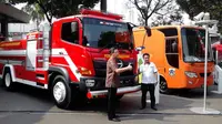 Di gelaran Jakarta Auto Show (JAS) 2015, PT Hino Motor Sales Indonesia memamerkan tiga produk andalannya.