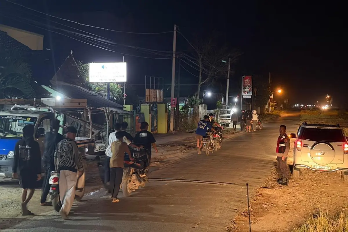Puluhan pemuda terlibat balap liar di Pringsewu, Lampung diamankan di mapolres setempat.