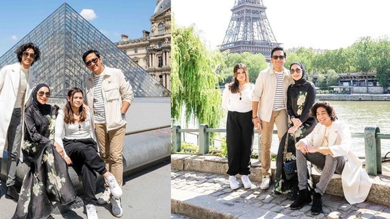 8 Momen Keseruan Andre Taulany dan Keluarga Liburan ke Paris, Potret Ganteng Kenzy Bikin Salfok