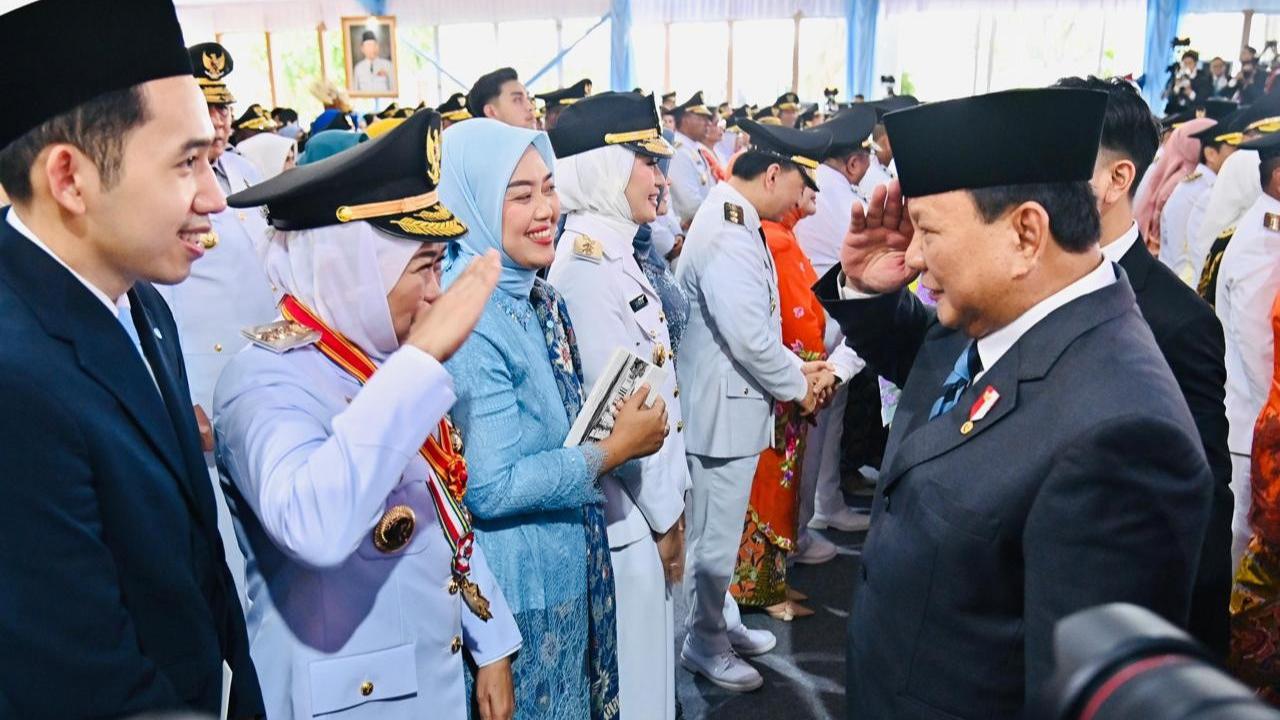 Prabowo lantik kepala daerah di Istana Merdeka