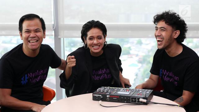 Grup band elektronik musik, NEV Plus saat media visit di Liputan 6