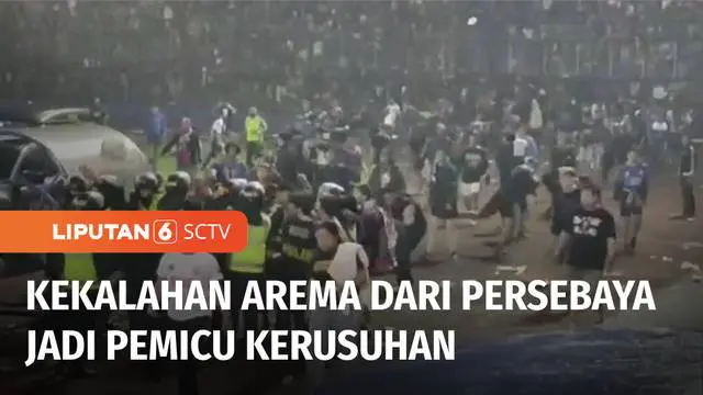 Pertandingan Liga 1 antara Arema FC melawan Persebaya Surabaya Sabtu (01/10) malam tadi, menyisakan tragedi. Sejumlah suporter Arema FC meninggal dunia dan ratusan lainnya luka-luka menyusul kerusuhan yang terjadi pasca-pertandingan di Stadion Kanjur...