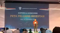 Deputi Bidang Perencanaan Penanaman Modal Kementerian Investasi/BKPM, Indra Darmawan, dalam acara peluncuran Peta Peluang Investasi (PPI) 2022 di Conrad Hotel, Bali, Jumat (16/2/2022).
