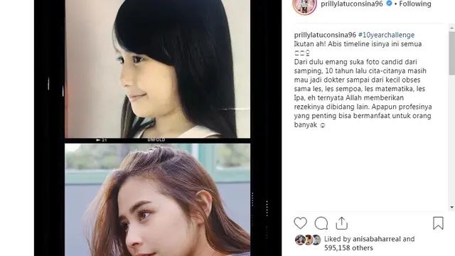 Prilly Latuconsina (Foto: Instagram)