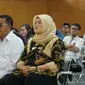 Bupati Bekasi nonaktif Neneng Hasanah Yasin menjalani sidang dakwaan di Pengadilan Tipikor Bandung. (Huyogo Simbolon)