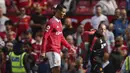 Meskipun permainan lebih berkembang dengan masuknya Ronaldo ke lapangan namun hasil pahit harus dirasakan Manchester United di laga perdana mereka. (AP Photo/Dave Thompson)