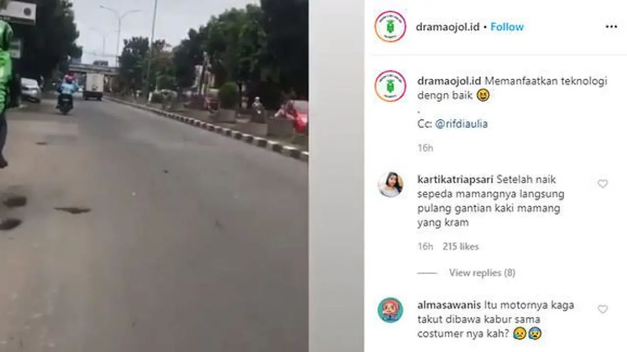 Ojek online bersepeda