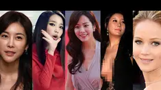 Kejadian memalukan menimpa para artis ini di atas panggung. Mereka terjatuh karena busananya sendiri (Istimewa)