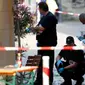 Polisi mengamankan tempat terjadinya ledakan di Ansbach, Jerman (Reuters)