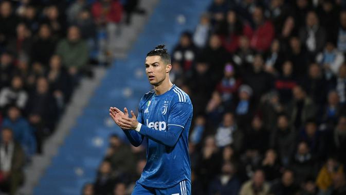 Penyerang Juventus, Cristiano Ronaldo. (AFP/Isabella Bonotto)