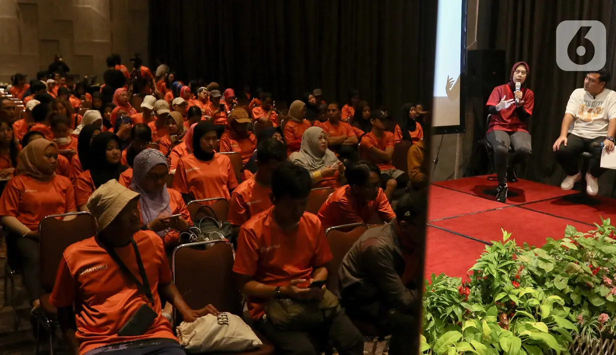Dokter Spesialis Jantung dan Pembuluh Darah Konsultan Prevensi dan Rehabilitasi Kardiovaskular Brawijaya Hospital Saharjo, dr. Lira Firiana Sp.Jp, Subsp.PR.Kv (K) (kedua kanan) saat memberikan paparan pada acara Liputan6.com Kumpul Fakta di Hotel Akmani, Jakarta, Minggu (23/2/2025). (Liputan6.com/Herman Zakharia)