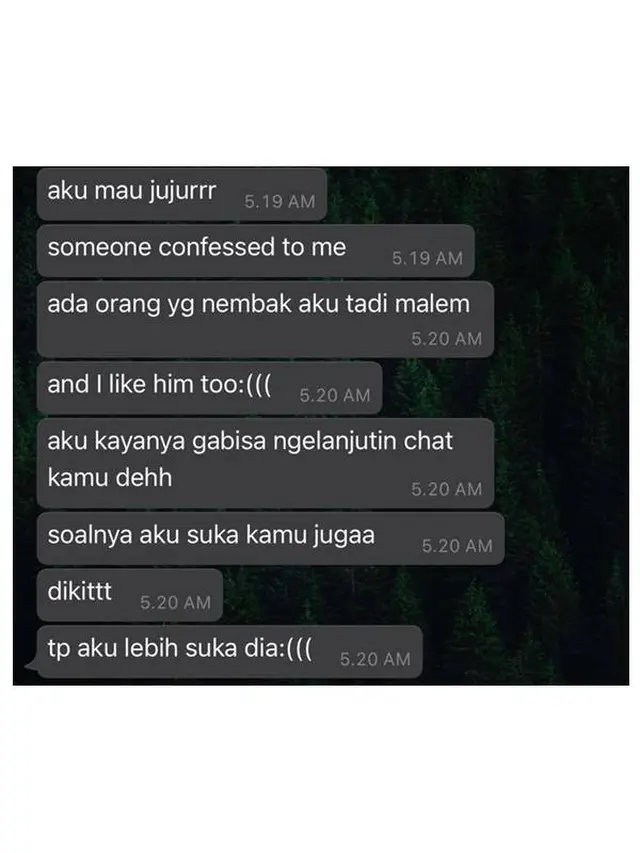 6 Chat Curhat dari Gebetan Ini Bukannya Bahagia Tapi Bikin Sesak