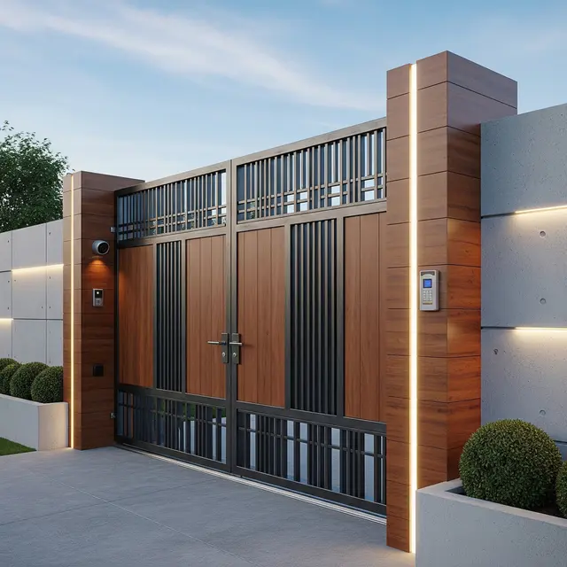 Desain Gerbang Rumah Minimalis yang Sulit Dibobol (AI Generated)