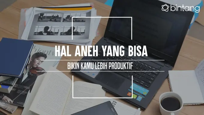 Hal aneh yang bisa bikin kamu produktif. (Foto: Adrian Putra, Digital Imaging: M. Iqbal Nurfajri/Bintang.com)