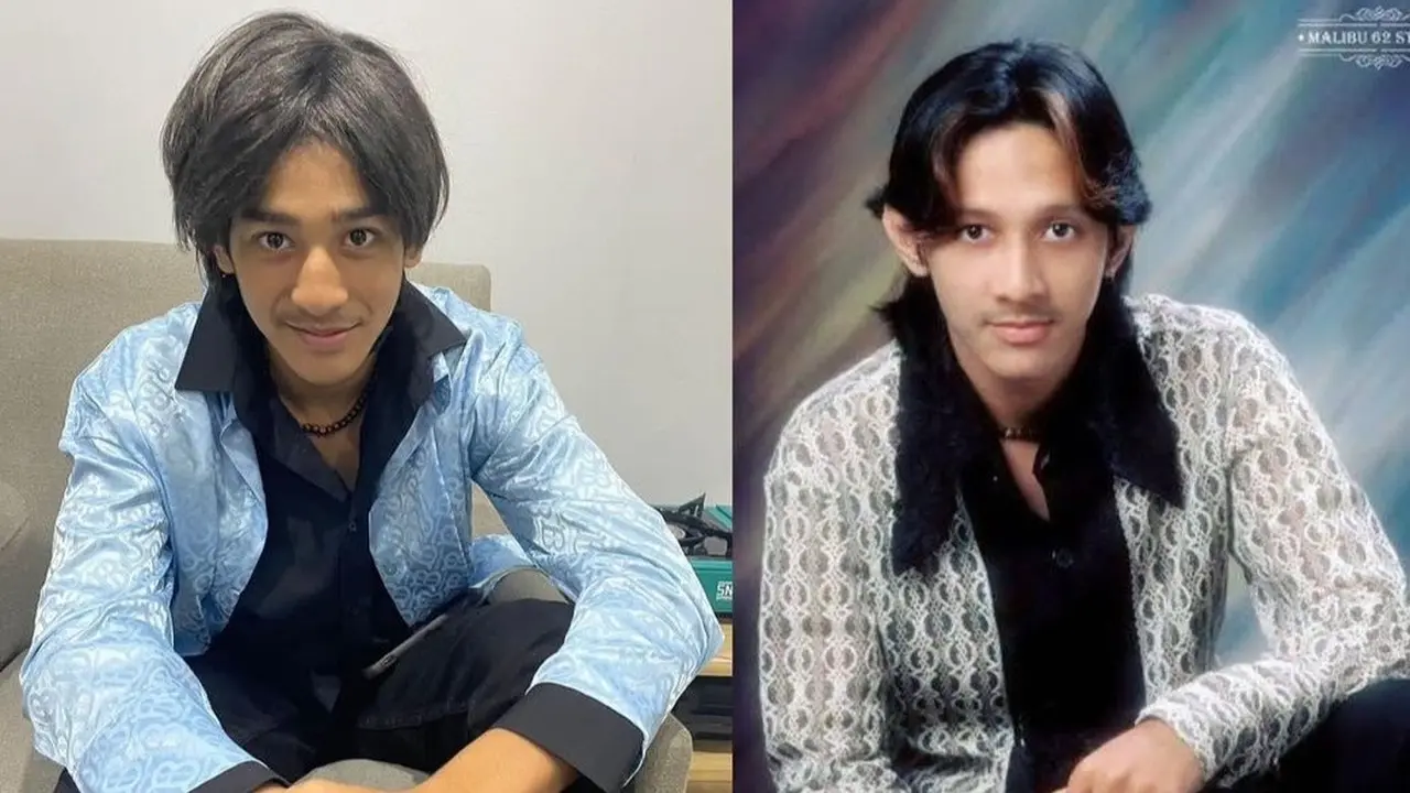 Dengan gaya yang sama, wajah Andre Taulany dan Kenzy sangat mirip