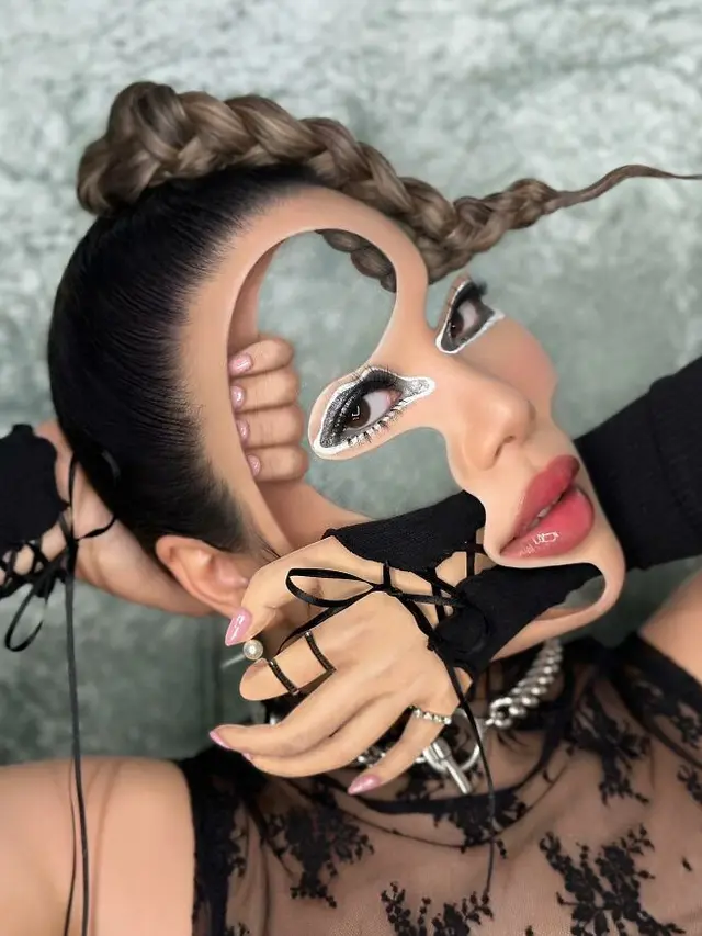 6 Potret Ilusi Rias Wajah Ini Bikin Merinding, Cocok Jadi Inspirasi Halloween