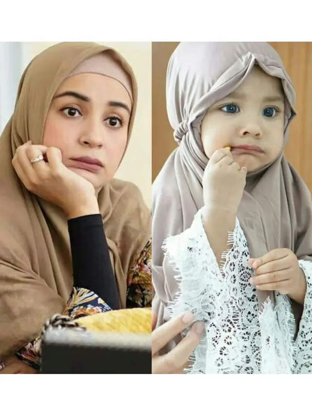 6 Potret Kedua Putri Shireen Sungkar saat Pakai Hijab, Menggemaskan
