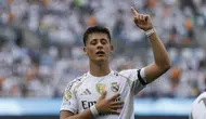 Selebrasi gol Arda Guler pada laga Real Madrid vs Pachuca di Piala Dunia Antarklub 2025 (AP Photo/Nell Redmond)
