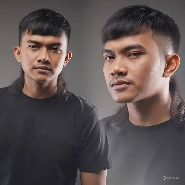 Burst Fade with Modern Mullet