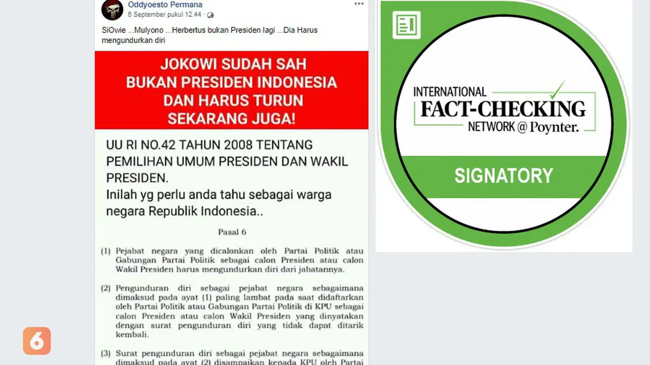 Cek Fakta - Screenshot akun Oddyoesto Permana di Facebook terkait cuti Jokowi
