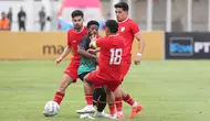 Timnas Indonesia melawan Timnas Tanzania. (Bola.com/Abdul Aziz).