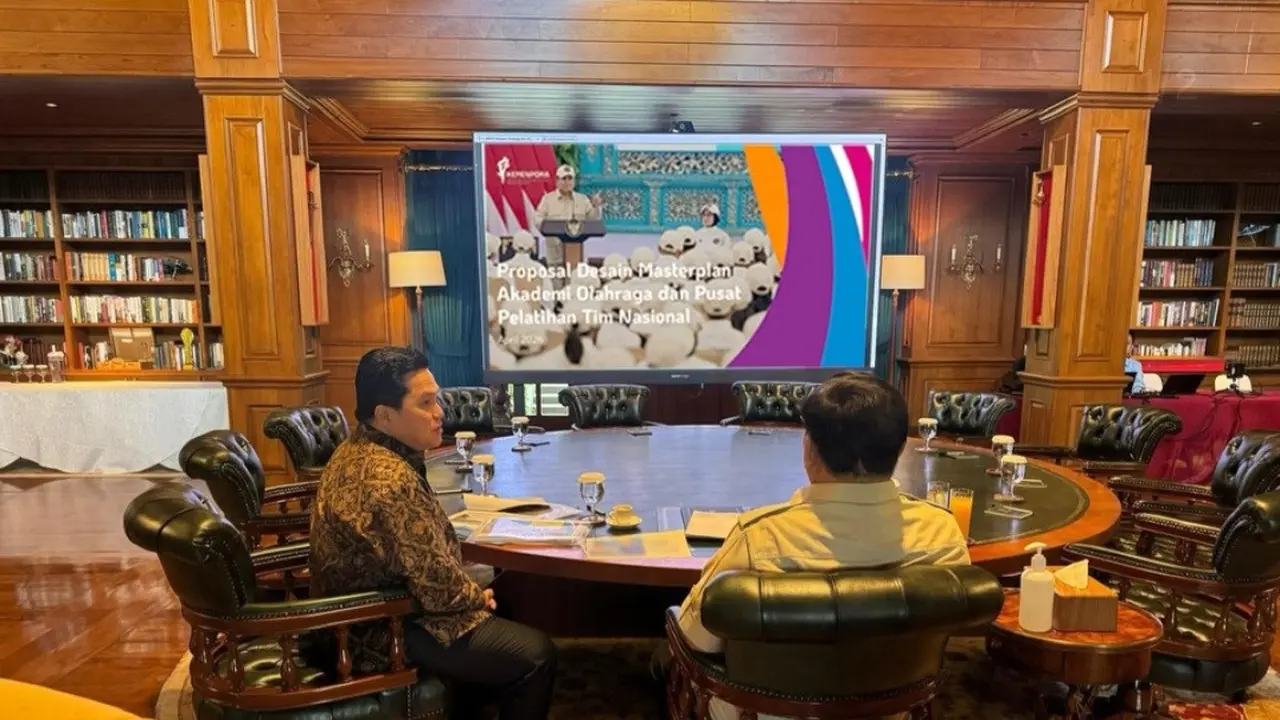 Presiden Prabowo Subianto menerima Menteri Pemuda dan Olahraga (Menpora), Erick Thohir di kediaman pribadinya, Hambalang, Bogor, Jawa Barat, Rabu (22/4/2026) (Istimewa)