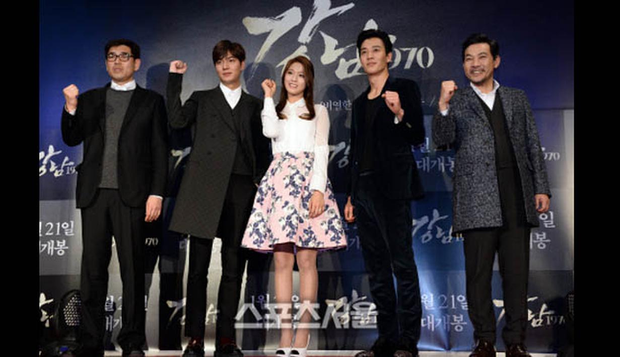 Premier Lee Min Ho bertajuk Gangnam Blues atau Gangnam 1970 dihadiri sederet artis ternama di Korea Selatan. (Istimewa)